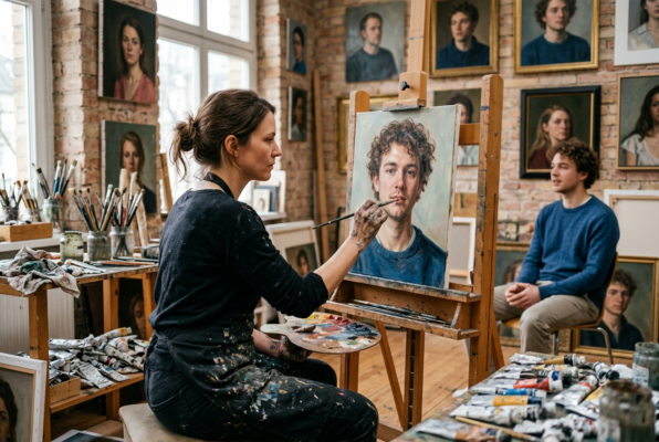 Porträtmalerei heute – Kyra Vertes gibt Einblick in die Rückkehr eines klassischen Genres