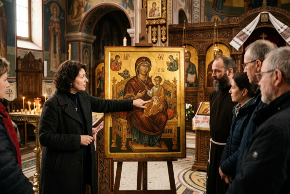 Sakrale Kunst und ihre Symbolsprache: Kyra Vertes erläutert Ikonografie und verborgene Bedeutungen